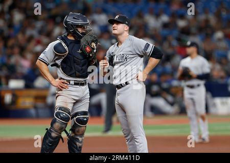 New York Yankees catcher Ben Rortvedt during the third inning of a baseball  game against the Baltimore Orioles Thursday, May 25, 2023, in New York. (AP  Photo/Frank Franklin II Stock Photo - Alamy