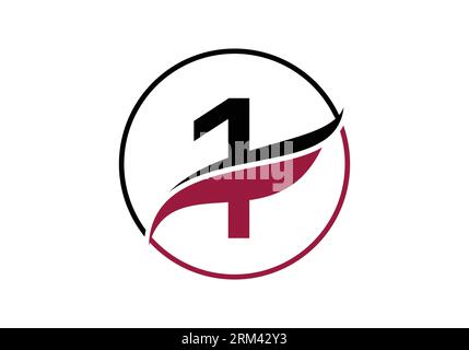 Initial D alphabet with swoosh or ocean wave logo design Vector ...