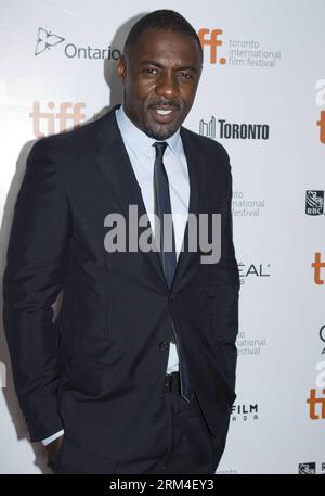Bildnummer: 60447090  Datum: 07.09.2013  Copyright: imago/Xinhua Actor Idris Elba attends the world premiere of the film Mandela: Long Walk To Freedom during the 38th Toronto International Film Festival at Roy Thomson Hall in Toronto, Canada, Sept. 7, 2013. (Xinhua/Zou Zheng) CANADA-TORONTO-FILM FESTIVAL- MANDELA:LONG WALK TO FREEDOM PUBLICATIONxNOTxINxCHN Entertainment people xas x0x 2013 hoch premiumd     60447090 Date 07 09 2013 Copyright Imago XINHUA Actor Idris Elba Attends The World Premiere of The Film Mandela Long Walk to Freedom during The 38th Toronto International Film Festival AT R Stock Photo
