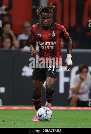 Milan, Italy. 26th Aug, 2023. Samuel Chukwueze of AC Milan during the Serie A match at Giuseppe Meazza, Milan. Picture credit should read: Jonathan Moscrop/Sportimage Credit: Sportimage Ltd/Alamy Live News Stock Photo