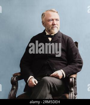 Andrew Carnegie. Between 1860-85. Stock Photo