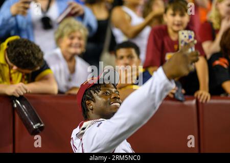 Washington Commanders' Brian Robinson Jr. in action during an NFL football  game, Monday, Nov. 14, 2022, in Philadelphia. (AP Photo/Matt Rourke Stock  Photo - Alamy