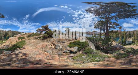 360 degree panoramic view of 360 Photo sphere taken with a Google Pixel 7 Pro, Taken at Penner lake in Tahoe National Forest