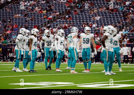 A field level overall general view during an NFL preseason football game  between the Houston Texans and the Miami Dolphins, Saturday, Aug. 19, 2023,  in Houston. (AP Photo/Tyler Kaufman Stock Photo - Alamy