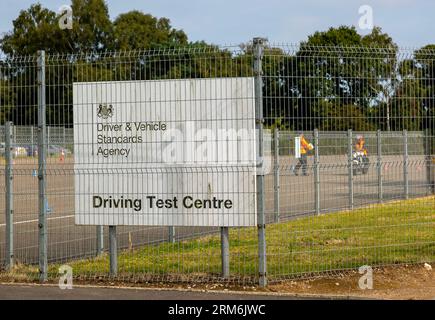 Driving Test Centre, Ransomes industrial park, Ipswich, Suffolk, England, UK Driver and Vehicle Standards Agency Stock Photo