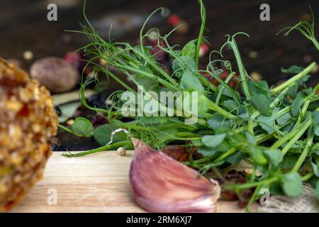 mixed, pleasant and fragrant spices of different types, a mixture of spices for cooking meat and other oriental dishes Stock Photo