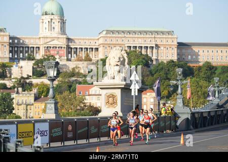 Budapest, Hungary. 26th Aug, 2023. General view Athletics : World Athletics Championships Budapest 2023 Women's Marathon in Budapest, Hungary . Credit: Naoki Morita/AFLO SPORT/Alamy Live News Stock Photo