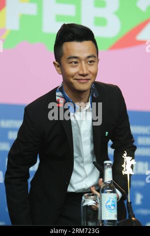 (140210) -- BERLIN, Feb. 10, 2014 (Xinhua) -- Actor Huang Xuan attends a press conference to promote the movie Blind Massage at the 64th Berlinale International Film Festival in Berlin, Germany, on Feb. 10, 2013. Blind Massage is one of the three Chinese films vying for prizes in the Competition program. (Xinhua/Zhang Fan) (djj) GERMANY-BERLIN-BERLINALE-BLIND MASSAGE PUBLICATIONxNOTxINxCHN   140210 Berlin Feb 10 2014 XINHUA Actor Huang Xuan Attends a Press Conference to promote The Movie Blind Massage AT The 64th Berlinale International Film Festival in Berlin Germany ON Feb 10 2013 Blind Mass Stock Photo