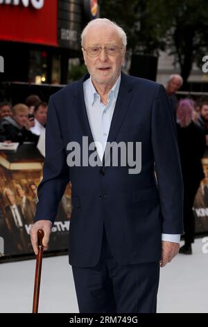 London, UK. 12th Sep, 2018. Sir Michael Caine attends the World Premiere of 'King Of Thieves' at Vue West End in London. Credit: SOPA Images Limited/Alamy Live News Stock Photo