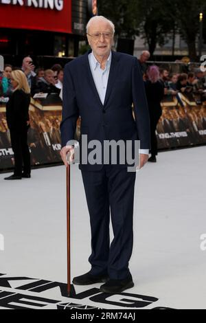 London, UK. 12th Sep, 2018. Sir Michael Caine attends the World Premiere of 'King Of Thieves' at Vue West End in London. Credit: SOPA Images Limited/Alamy Live News Stock Photo