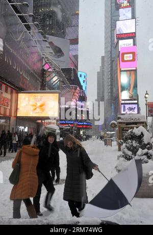 A winter storm brought snow to New York City and most people enjoyed it ...