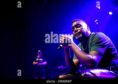 London, UK. 26th Aug, 2023. Hip Hop 50 at London's Forum took place on 26.08.23, featuring Big Daddy Kane, Masta Ace, MC Mello,Blade, Hijack, Guilty Simpson, Elzhi, Phat Kat. Also featuring UK dj's Shortee Blitz, Mr Thing and Sarah Love.  Big Daddy Kane, the Brooklyn, New York MC who undisputedly defined the term 'lyricist' in the world of hip-hop headlined the show. Along with the lyrical ingenuity he brought to the genre also introduced innovative live performances as well. Credit: Kingsley Davis/Alamy Live News Stock Photo