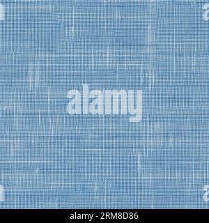 Linen blue fabric cloth texture tile Stock Photo
