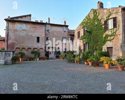Scenic view of the downtown of Ostia Antica in Rome, Italy Stock Photo