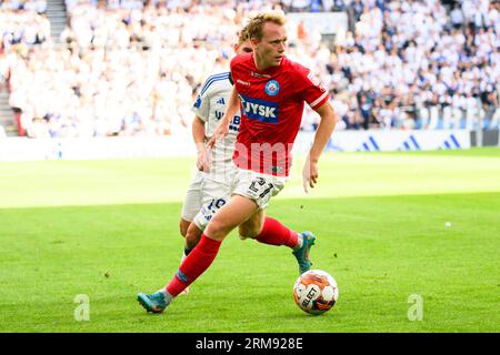 Copenhagen, Denmark. 26th Aug, 2023. Anders Klynge (21) of Silkeborg IF seen during the 3F Superliga match between FC Copenhagen and Silkeborg IF at Parken in Copenhagen. (Photo Credit: Gonzales Photo/Alamy Live News Stock Photo