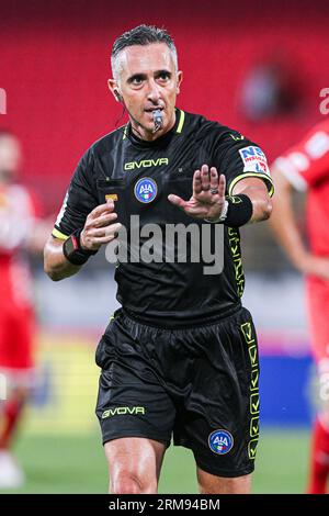 The referee Gianluca Aureliano during AC Pisa vs AS Cittadella