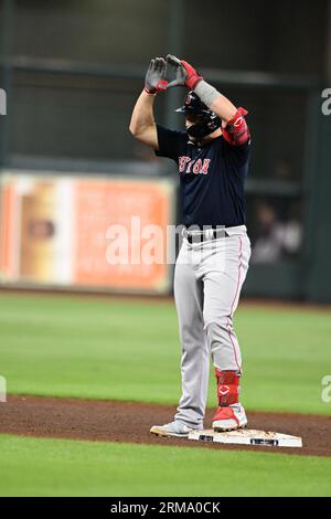 This is a 2023 photo of center fielder Adam Duvall of the Red Sox baseball  team. This image reflects the Red Sox active roster as of Tuesday, Feb. 21,  2023, in Fort