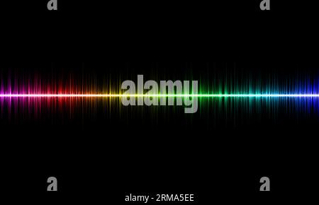 Sound wave. Abstract music pulse background. Equalizer indicators ...