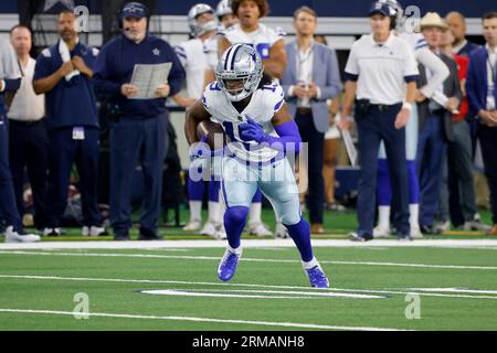 Dallas Cowboys wide receiver Dontario Drummond (19) after a preseason NFL  football game against the Seattle Seahawks, Saturday, Aug. 19, 2023, in  Seattle. (AP Photo/Lindsey Wasson Stock Photo - Alamy