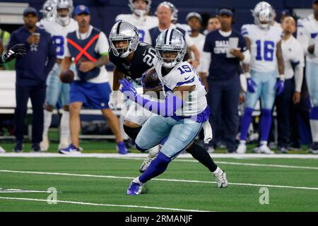 Dallas Cowboys wide receiver Dontario Drummond (19) after a preseason NFL  football game against the Seattle Seahawks, Saturday, Aug. 19, 2023, in  Seattle. (AP Photo/Lindsey Wasson Stock Photo - Alamy