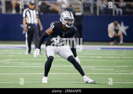 Las Vegas Raiders safety Chris Smith II (42) warms up before an NFL  football game against the San Francisco 49ers, Sunday, Aug. 13, 2023, in Las  Vegas. (AP Photo/John Locher Stock Photo - Alamy