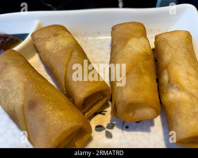 Fried spring rolls Stock Photo