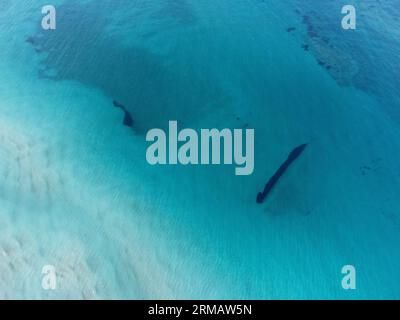 Marina di Ugento, Apulia, Italy. Panorama on the beach and the Ionian Sea Stock Photo