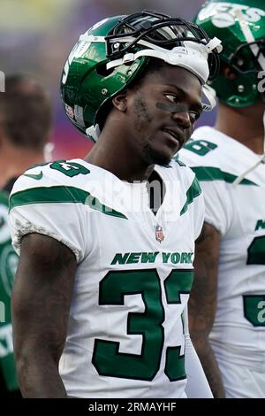 New York Jets cornerback Jimmy Moreland (33) during an NFL