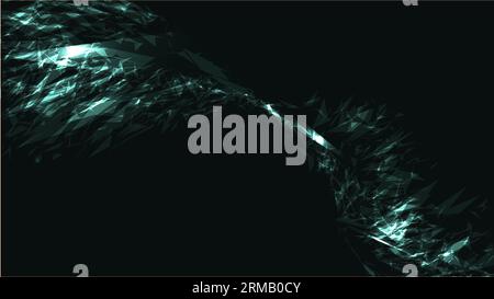 Blue abstract bright magical cosmic energy electric bright bright light texture background of strips, energetic lines, threads intertwined together an Stock Vector