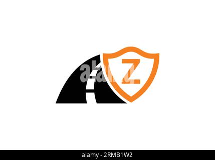 Letter 3 with road logo sing. The creative design concept for highway ...