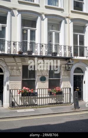 Heriatge Plaque of Sir Francis Chichester in St James Place London England UK Stock Photo