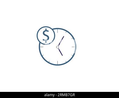 Overtime, money, working icon. Vector illustration. Stock Vector
