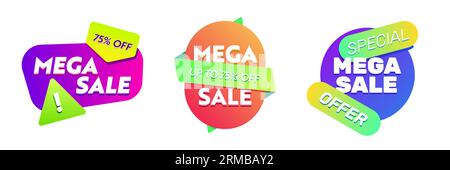 Set of colorful abstract elements Stock Vector