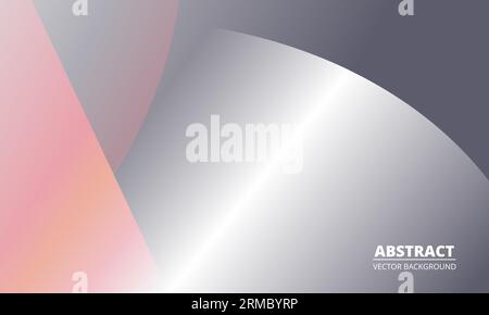 Abstract geometric background with paper cut circles. Vector illustration Stock Vector
