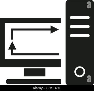 Syncing files icon Stock Vector