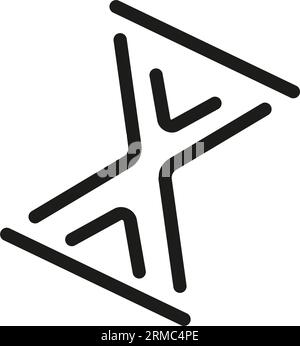 Turning hourglass icon Stock Vector