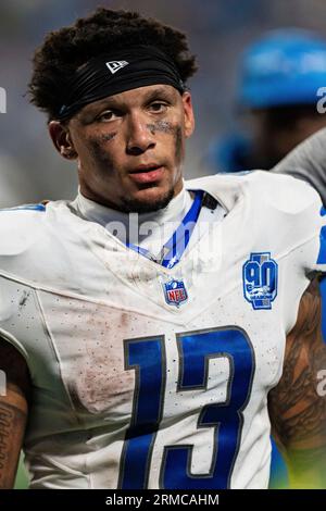 Detroit Lions running back Craig Reynolds (46) rushes against the  Washington Commanders during an NFL football game, Sunday, Sept. 18, 2022,  in Detroit. (AP Photo/Rick Osentoski Stock Photo - Alamy