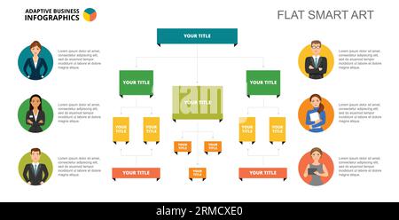 Tree Infographics Slide Template Stock Vector