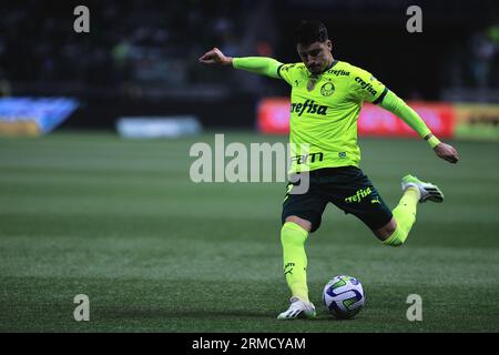 Sao Paulo, Brazil. 27th Aug, 2023. SP - SAO PAULO - 08/27/2023 - BRASILEIRO A 2023, PALMEIRAS X VASCO - Piquerez player of Palmeiras during a match against Vasco at Arena Allianz Parque stadium for the Brazilian championship A 2023. Photo: Ettore Chiereguini/AGIF Credit: AGIF/Alamy Live News Stock Photo