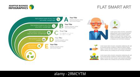 Five Letters Agriculture Slide Template Stock Vector