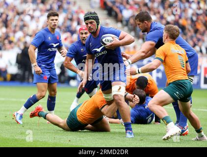 Saint Denis, France. 28th Aug, 2023. Gregory Alldritt of France during the Summer Nations Series 2023, rugby union match between France and Australia on August 27, 2023 at Stade de France in Saint-Denis near Paris, France - Photo Jean Catuffe/DPPI Credit: DPPI Media/Alamy Live News Stock Photo