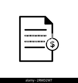 Bill icon design template EPS 10 Stock Vector