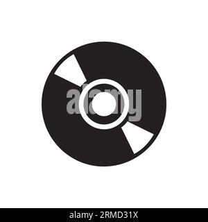 CD icon, vector illustration. Flat design style. vector CD icon illustration isolated on white, CD icon Eps10. CD icons graphic design vector symbols. Stock Vector
