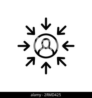 customer centricity icon. customer centricity concept symbol des Stock Vector