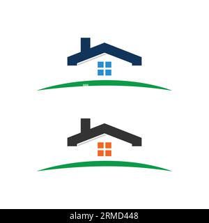 House Real Estate Logo Template Stock Vector
