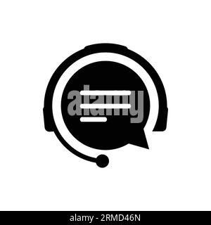 Support Icon. Communication, speech, talk, service, chat vector. EPS 10 Stock Vector