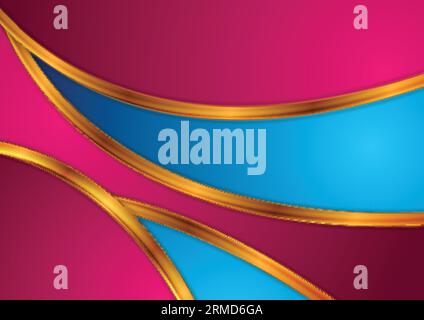 Abstract colorful wavy modern background. Vector design Stock Vector