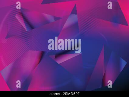 Abstract concept geometric low poly retro background. Hi-tech vector design Stock Vector