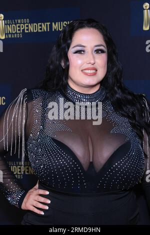 Hollywood, California, USA. 17th August, 2023. JoAmber attending the Hollywood Independent Music Awards (HIMA) at the Avalon Hollywood in Hollywood, California. Credit: Sheri Determan Stock Photo