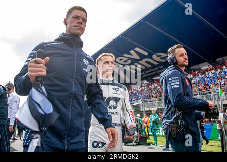 Zandvoort, Netherlands, 28th Aug 2023, Liam Lawson attending practice, round 14 of the 2023 Formula 1 championship. Credit: Michael Potts/Alamy Live News Stock Photo